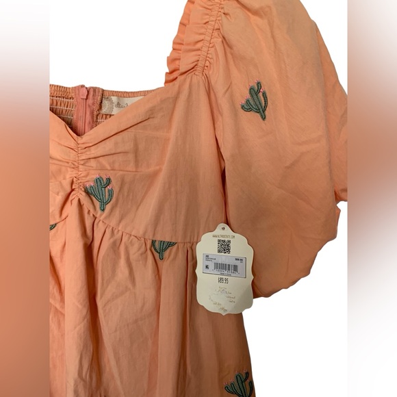 Altar'd State Peach Cactus Mini Dress, NWT - Picture 4 of 5